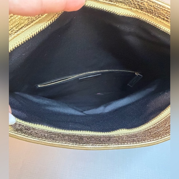 Saint Laurent Metallic Foldover Clutch - Pristine Condition - Picture 8 of 11